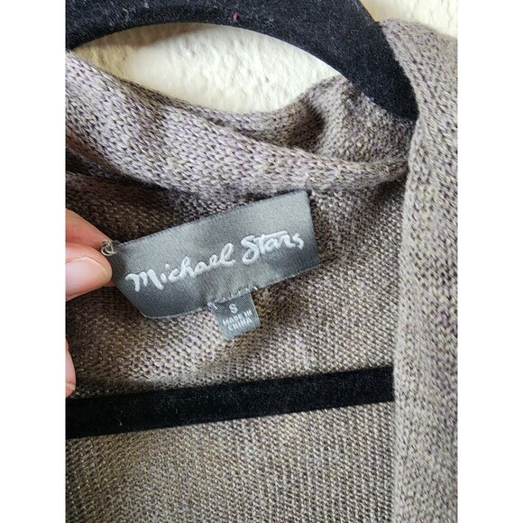 ​Michael Stars Size S Taupe Cotton Linen Lightweight Duster Open Front Cardigan - Picture 7 of 9